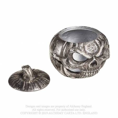 Pumpkin Skull Pot